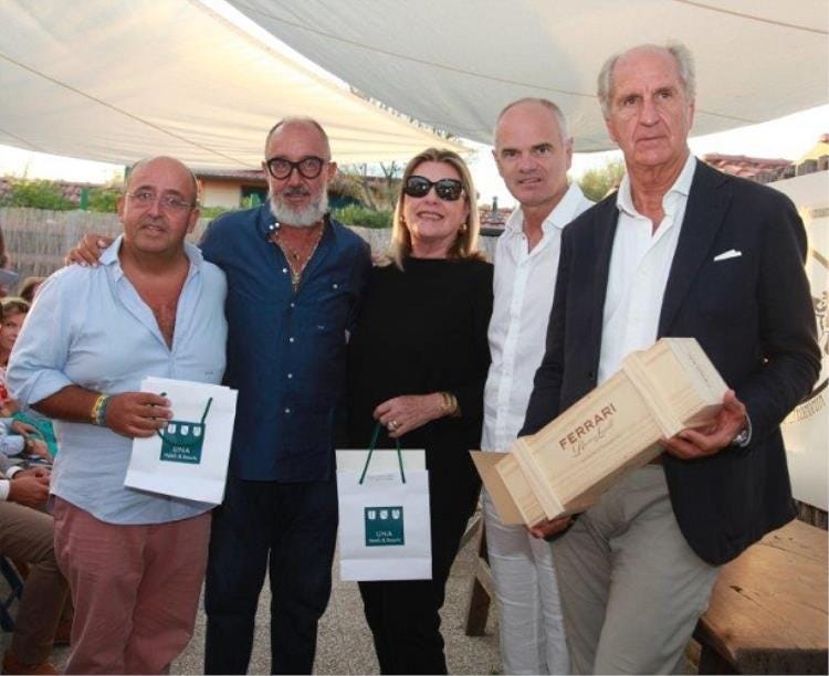 da sinistra: i vincitori Giulio De Socio e Ennio Losi, Flavia Mercatali, Enrico Derflingher e Corrado Dalpiaz